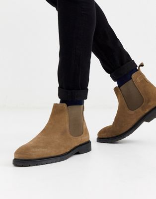 taupe chelsea boots
