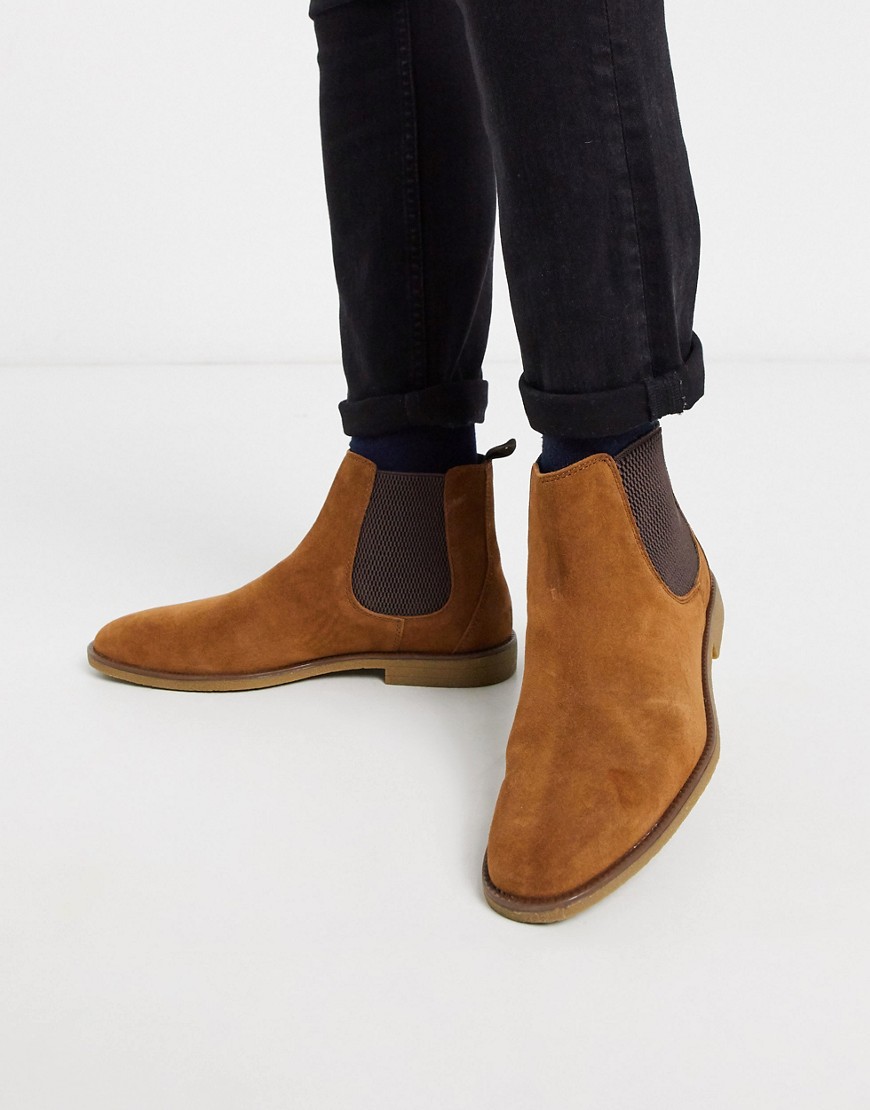 Burton Menswear - Chelsea boots in bruin
