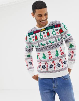 burton menswear christmas jumper