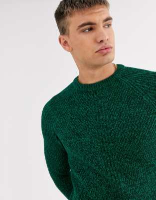 emerald green knit sweater