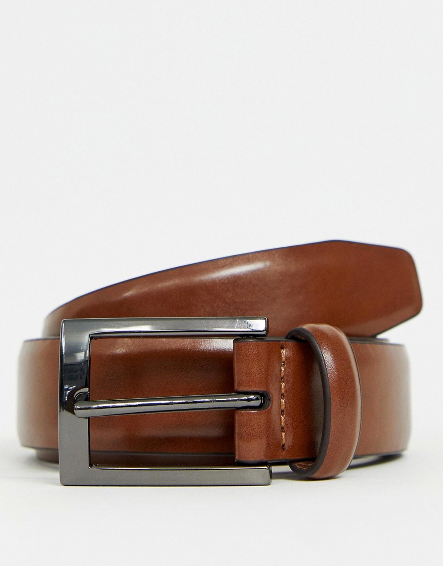 Burton Menswear - Cintura marrone in pelle