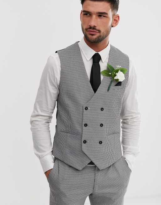 Burton Menswear – Garnitur w czarną pepitkę, 4 z 4
