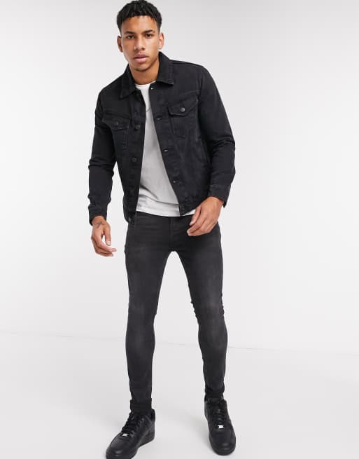 Burton mens denim jacket sale