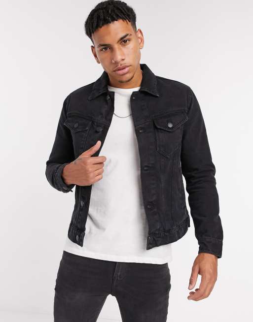 Burton black denim store jacket