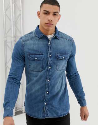 asos denim shirt