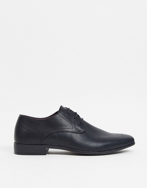 Burton Menswear derby shoe in black