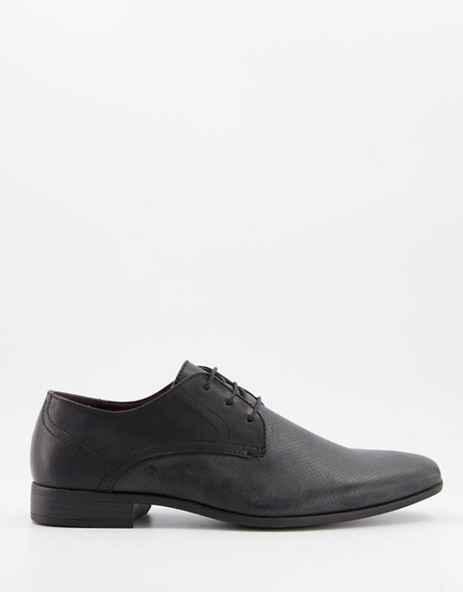 Burton Menswear derby shoes in black
