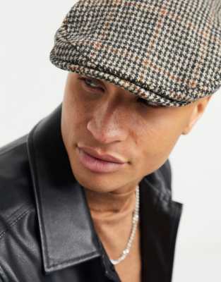 dogtooth flat cap