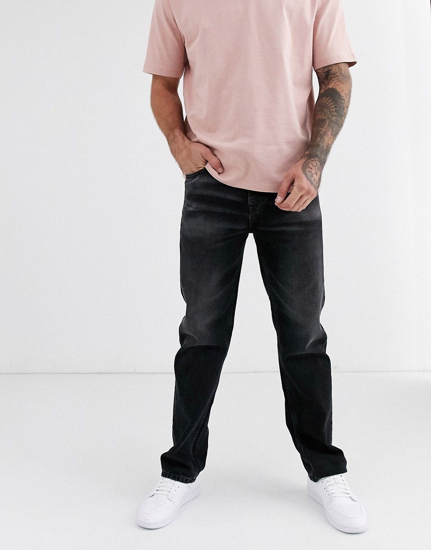 Burton Menswear – Grå straight jeans