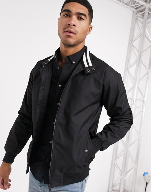 Burton Menswear harrington jacket in black