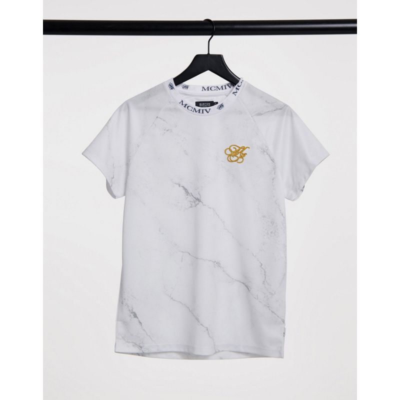 T-shirt e Canotte ykAVs Burton Menswear - Iconic Airtech - T-shirt bianco sporco effetto marmo