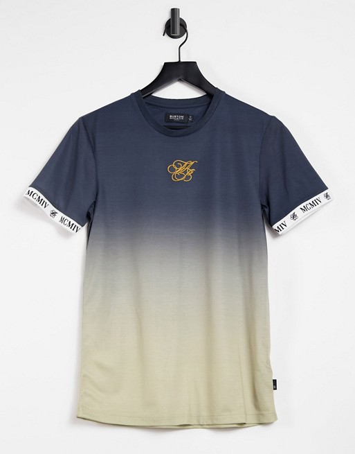Burton Menswear iconic fade t-shirt in navy