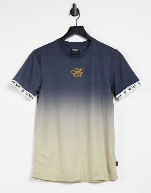 Burton Menswear iconic fade t shirt in navy