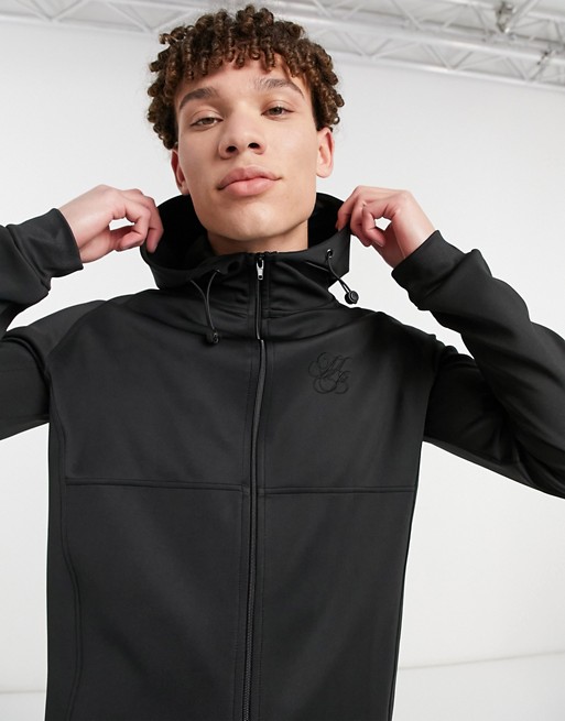 Burton Menswear iconic scuba hoodie in black