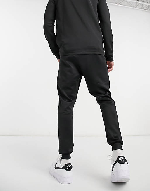  Burton Menswear iconic scuba joggers in black 