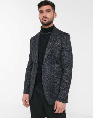 burton black blazer