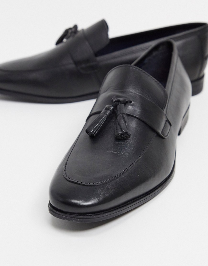 Burton Menswear London - Loafers met kwastjes in zwart