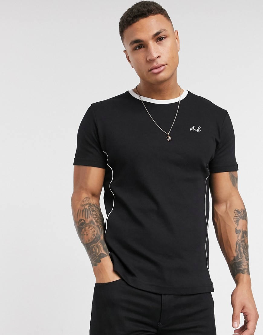 Burton Menswear - MB collection - T-shirt in zwart