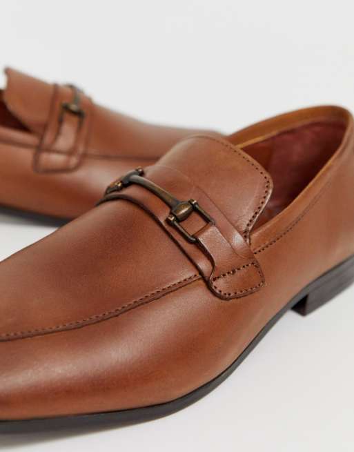 Burton Menswear - Mocassini in pelle cuoio con morso, 4 di 4