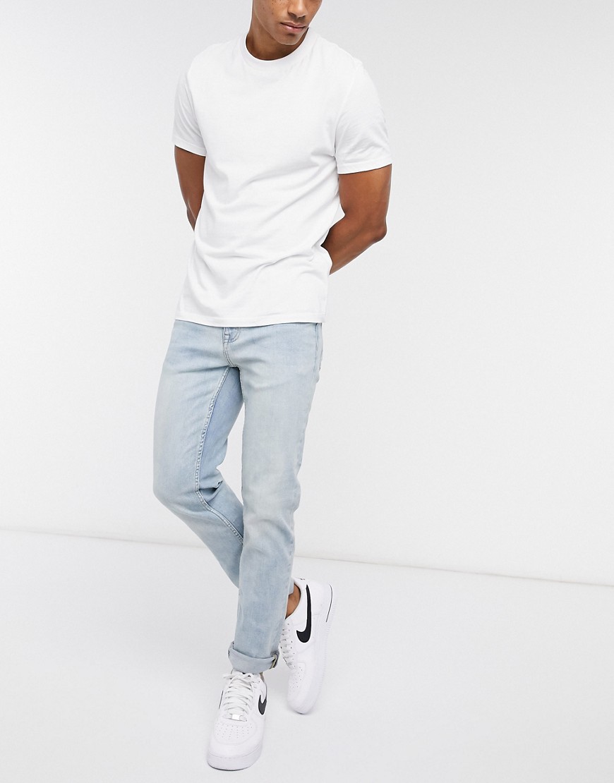 Burton Menswear – Organic – Ljusblå slim jeans
