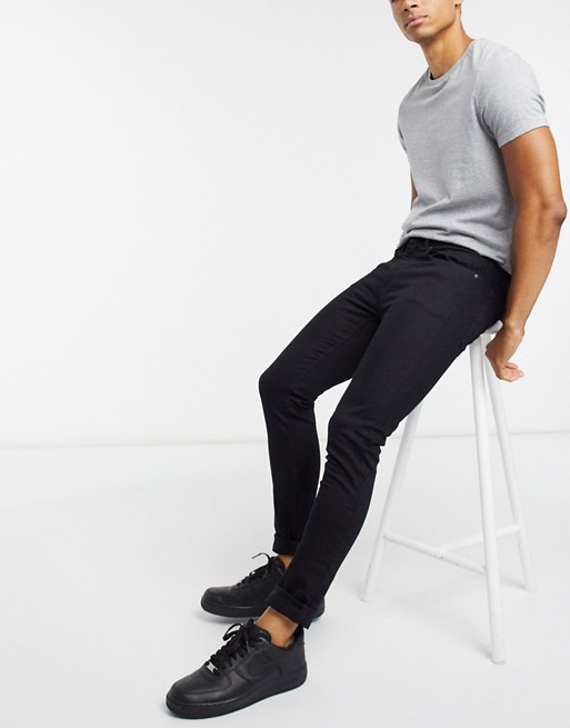 Burton Menswear organic super skinny jeans in black