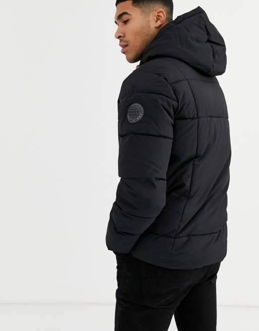 Burton menswear puffer store jacket in black