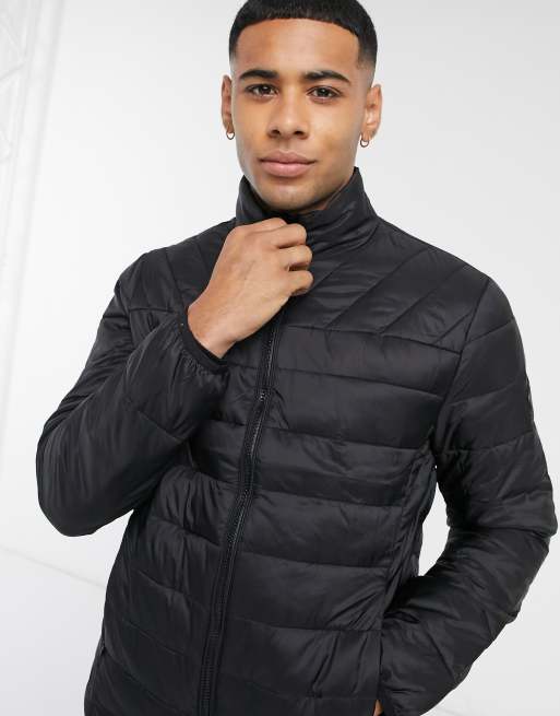 Burton menswear puffer jacket sale in black