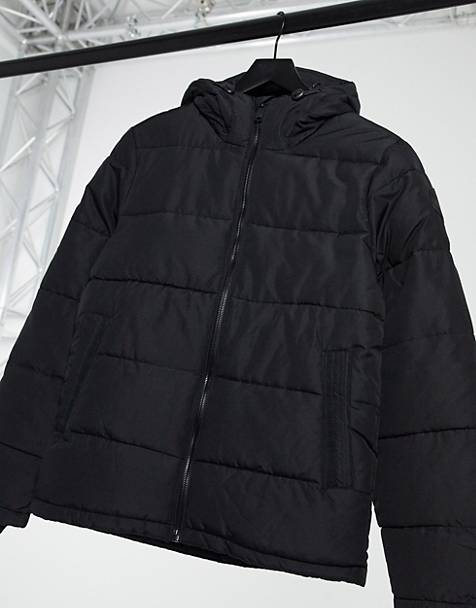 mens jacket Brave Soul MA1 harrington mac trench long coat padded lined winter 