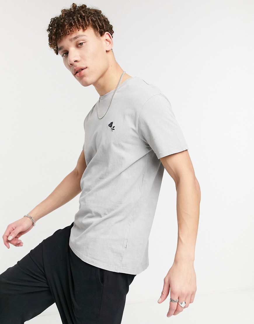 Burton Menswear rose t-shirt in washed grey