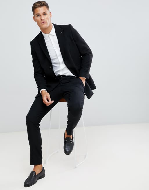 Burton Menswear – Schwarzer Mantel, 4 von 4