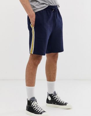 Burton Menswear - Short met zijstreep in marineblauw
