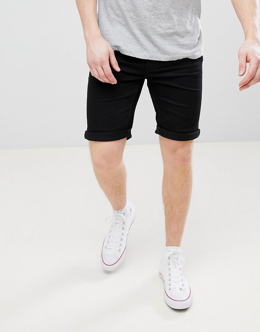 Burton Menswear Skinny Denim Short-Black