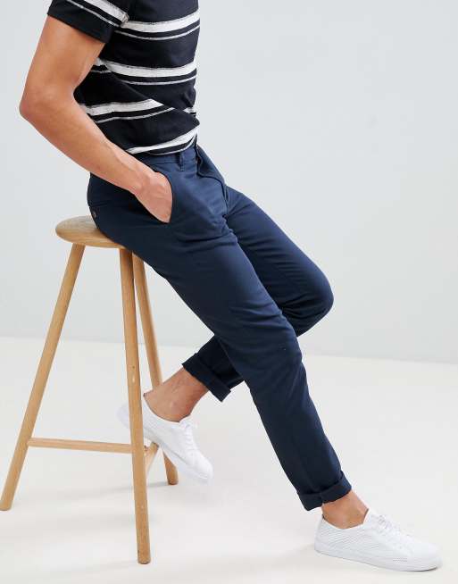 Burton Menswear skinny fit chinos in navy