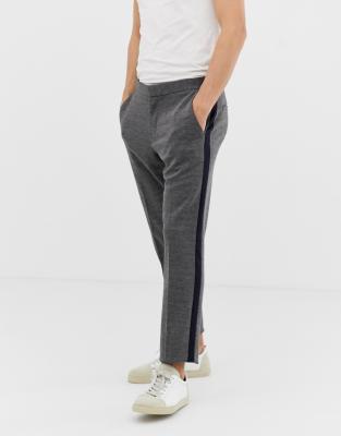 side stripe suit pants