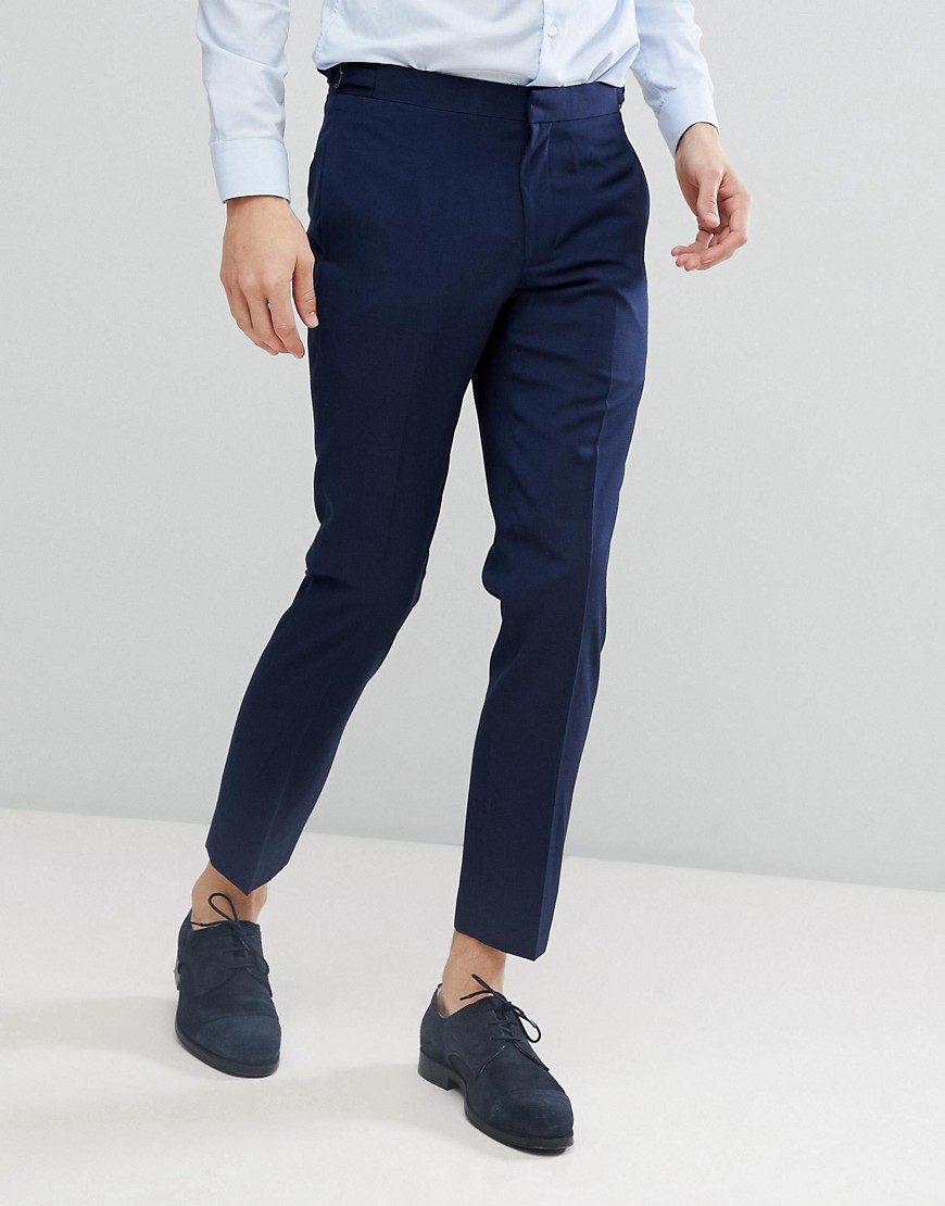 Burton Menswear - Skinny habitbukser-Marineblå