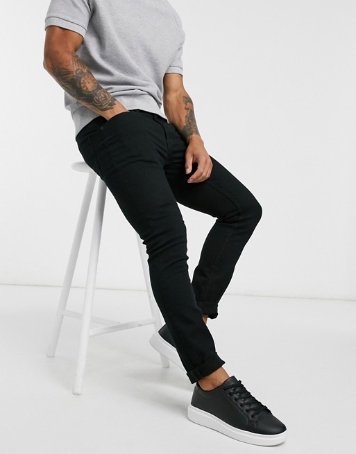 Burton Menswear skinny jeans in black