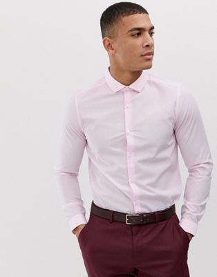 Burton Menswear - Skinny overhemd in roze
