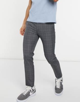 smart checkered joggers