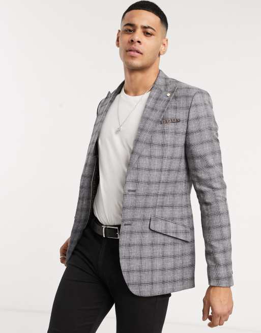 Burtons grey outlet blazer