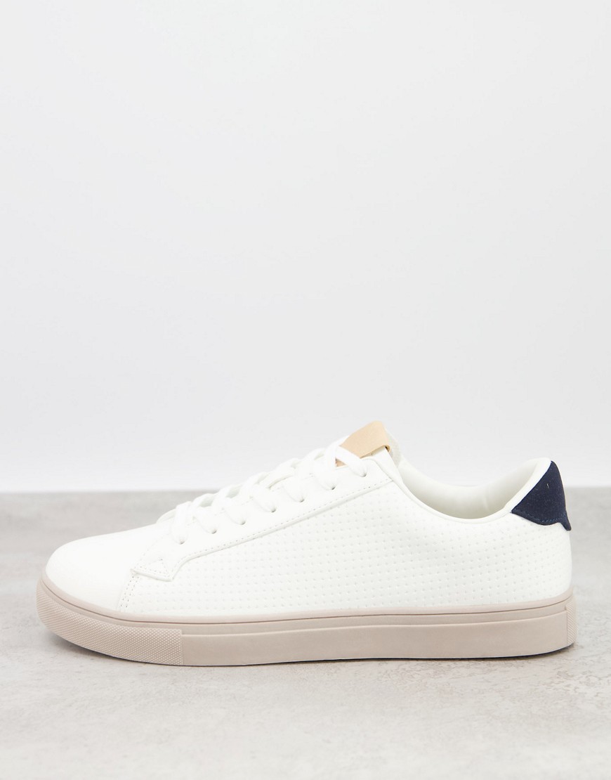Burton Menswear - Sneakers met reliëf in wit