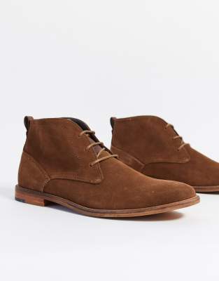 Burton Menswear suede chukka boots in tan