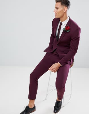 burton burgundy suit