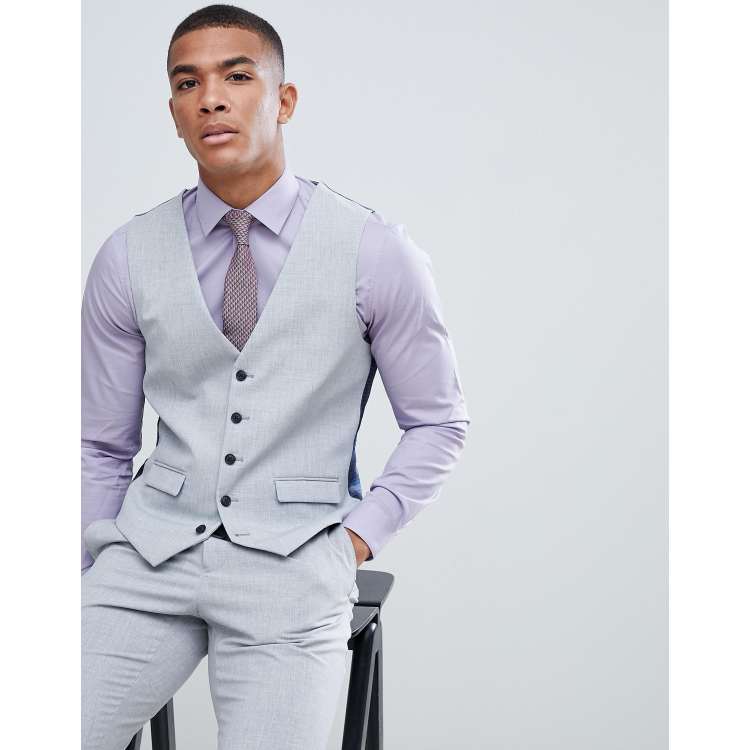 Light grey 2025 waistcoat mens