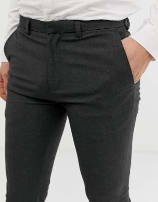 skinny fit smart trousers