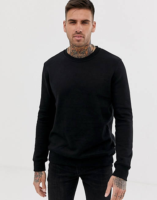 Burton Menswear sweatshirt in black | ASOS