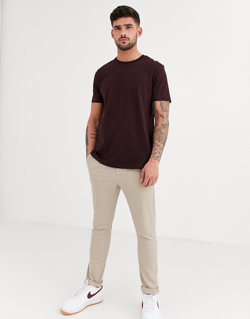 Burton Menswear - T-shirt bordeaux-Rosso