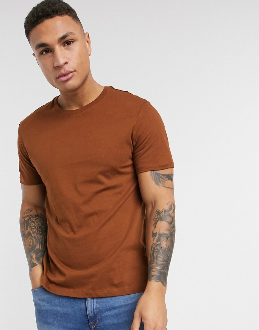 Burton Menswear - T-shirt in bruin