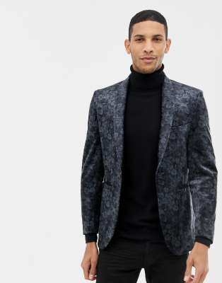 burton black blazer