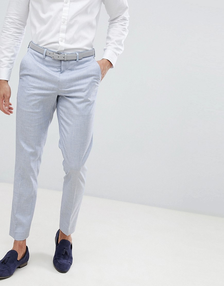 Burton Menswear Wedding - Pantaloni da abito skinny-Blu