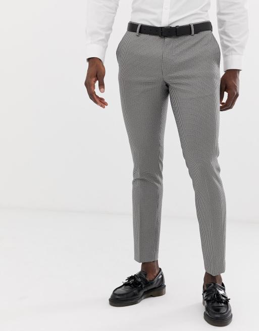 Burton Menswear wedding skinny suit trousers in bold house check | ASOS